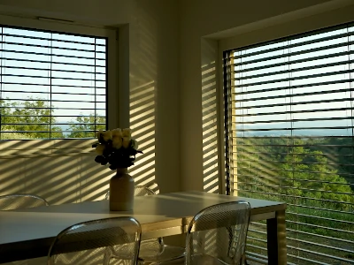 Sunset in the dining area